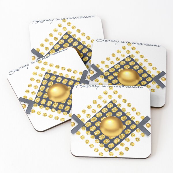 Item preview, Luxury is in Each Detail Golden Sparkles and Geometric Black Design designed and sold by MinimalAurashop.