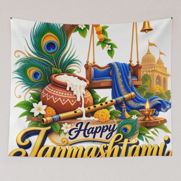 Item preview, Happy janmashtmi designed and sold by urbanshop7.