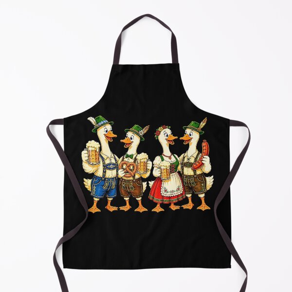 Item preview, Oktoberfest Cute Duck Squad German Beer Festival Lederhosen designed and sold by NinigFox.