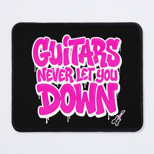 Item preview, Guitars Never Let You Down Bold Music Quote designed and sold by TripleFour444.
