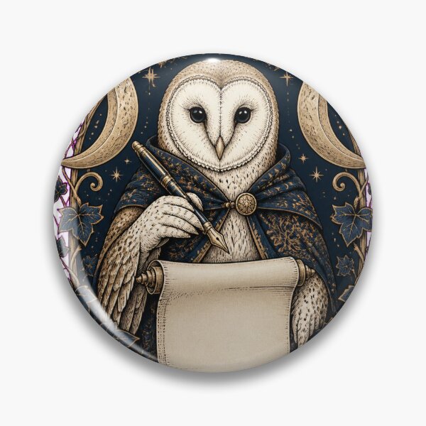 Item preview, Mystical owl as moon poet designed and sold by CalipZO.
