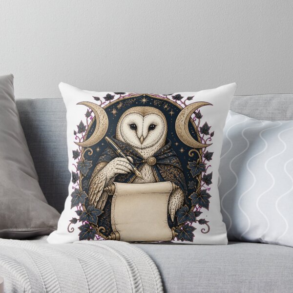 Item preview, Mystical owl as moon poet designed and sold by CalipZO.