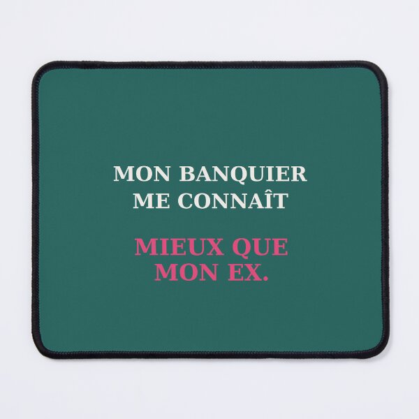 Item preview, My banker knows me better than my ex - Finance humor quote designed and sold by VYNCERA.