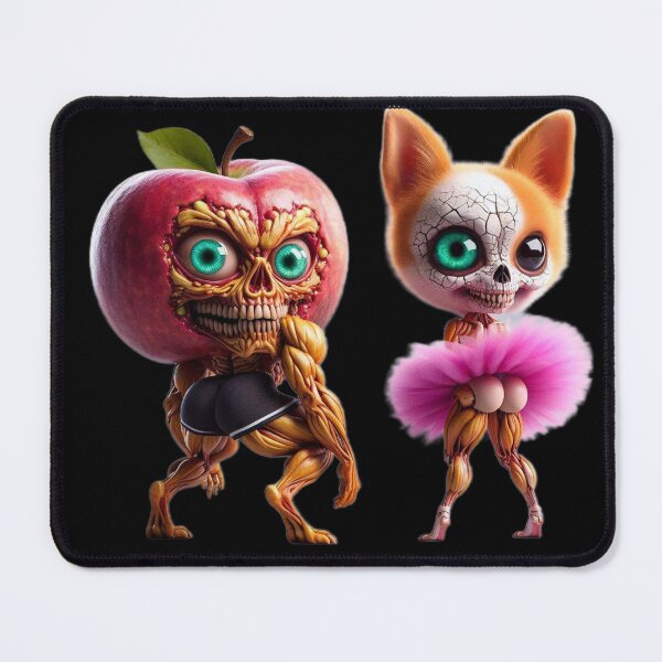 Item preview, Buff Apple Monster and Chihuahua Skeleton Ballet designed and sold by LujziWorld.