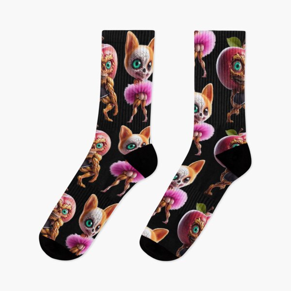 Item preview, Buff Apple Monster and Chihuahua Skeleton Ballet designed and sold by LujziWorld.