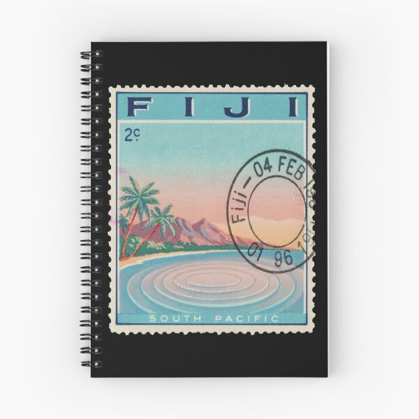 Item preview, Fiji Pacific Coral Lagoon Volcanic Ridge Stamp Sticker designed and sold by stickercuffs.