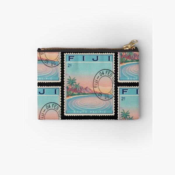 Item preview, Fiji Pacific Coral Lagoon Volcanic Ridge Stamp Sticker designed and sold by stickercuffs.