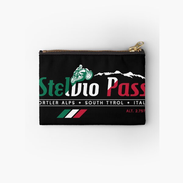 Item preview, Stelvio Pass T-Shirt + Sticker 2018 - Italian Flag Colors designed and sold by ROADTROOPER.