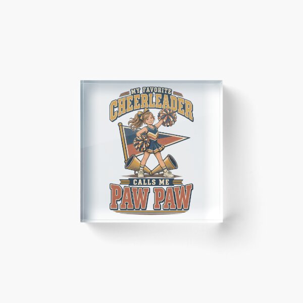 Item preview, My Favorite Cheerleader Calls Me Paw-Paw Grandpa Big Fan T-Shirt, Cheer Grandpa Gift, Proud Cheerleading Grandfather Graphic Tee designed and sold by OUICHA.