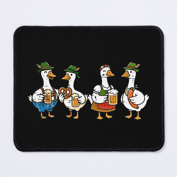 Item preview, Oktoberfest Cute Duck Squad German Beer Festival Lederhosen designed and sold by NinigFox.