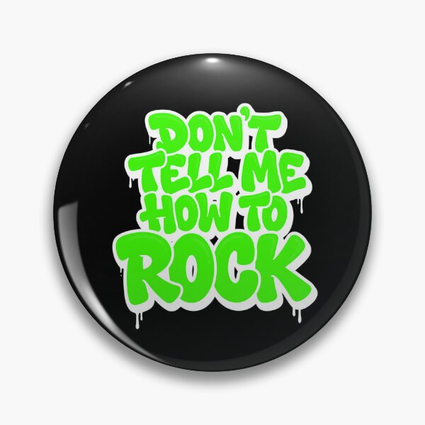 Item preview, Don’t Tell Me How to Rock Funny Rebel Music Typography designed and sold by TripleFour444.