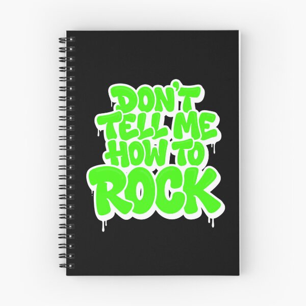 Item preview, Don’t Tell Me How to Rock Funny Rebel Music Typography designed and sold by TripleFour444.