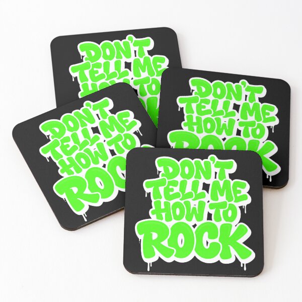 Item preview, Don’t Tell Me How to Rock Funny Rebel Music Typography designed and sold by TripleFour444.