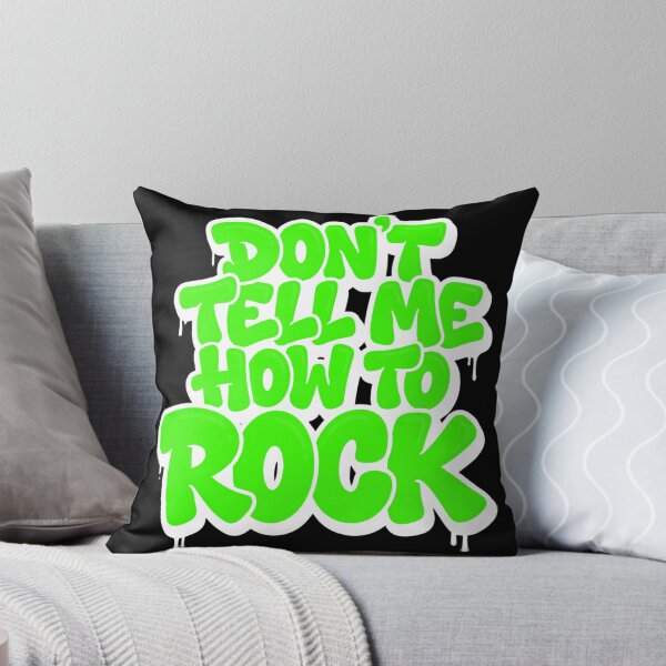 Item preview, Don’t Tell Me How to Rock Funny Rebel Music Typography designed and sold by TripleFour444.