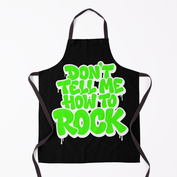 Item preview, Don’t Tell Me How to Rock Funny Rebel Music Typography designed and sold by TripleFour444.