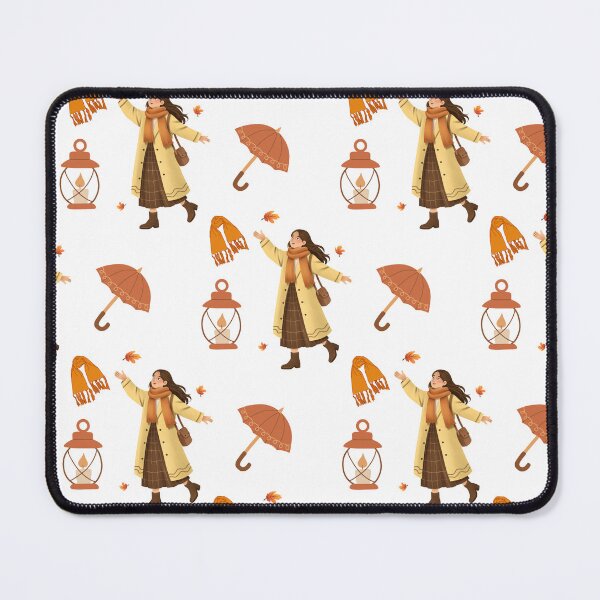 Item preview,    Cozy Rainy Day Woman with Umbrella, Autumn Rain Illustration designed and sold by BigDigital.