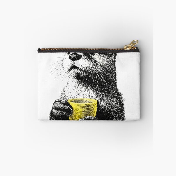 Item preview, otter enjoying coffee or tea designed and sold by PhiloDoh.