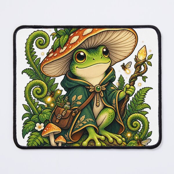 Item preview, Magical Frog Wizard in the Forest designed and sold by CalipZO.