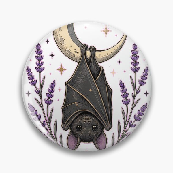 Item preview, Cute bat on the moon designed and sold by CalipZO.