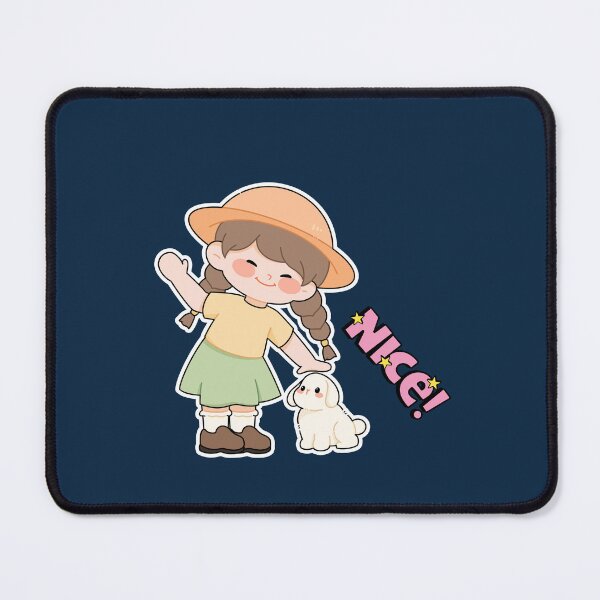 Item preview, Little Girl and Cute Puppy Vintage Friendship Design designed and sold by CREATIVE HIVE.