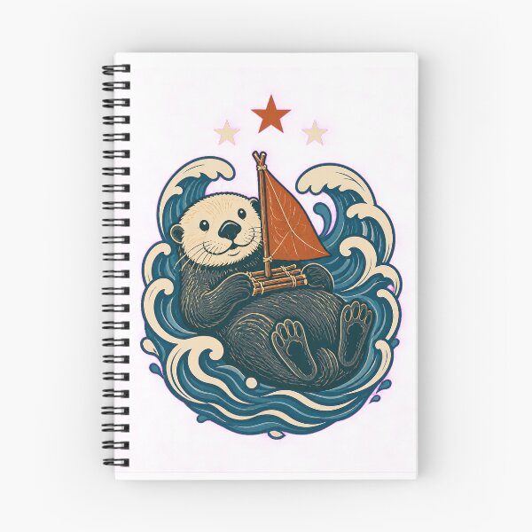 Item preview, Sea otter with small sailboat designed and sold by CalipZO.