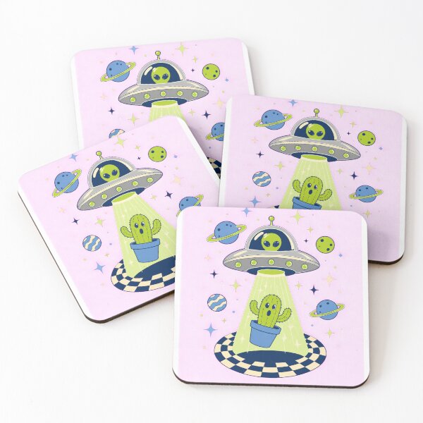Item preview, Alien UFO abducts a cactus designed and sold by CalipZO.