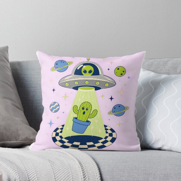 Item preview, Alien UFO abducts a cactus designed and sold by CalipZO.