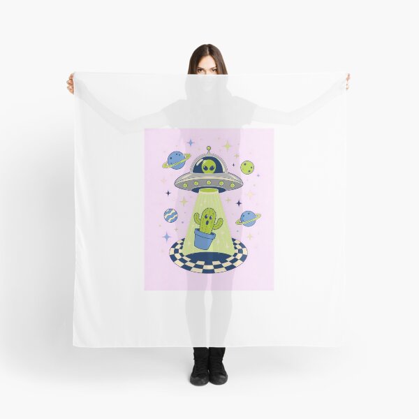 Item preview, Alien UFO abducts a cactus designed and sold by CalipZO.