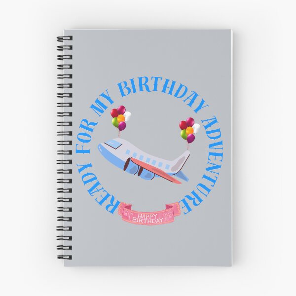 Item preview, Ready For My Birthday Adventure - Travel Airplane Design designed and sold by Evelashop.