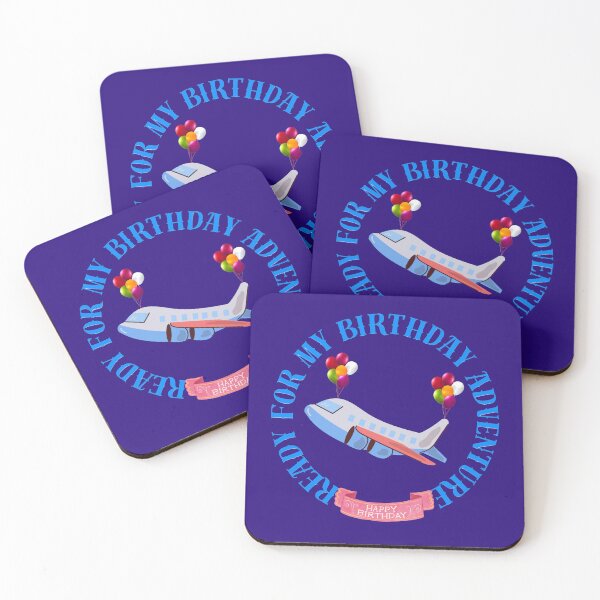 Item preview, Ready For My Birthday Adventure - Travel Airplane Design designed and sold by Evelashop.