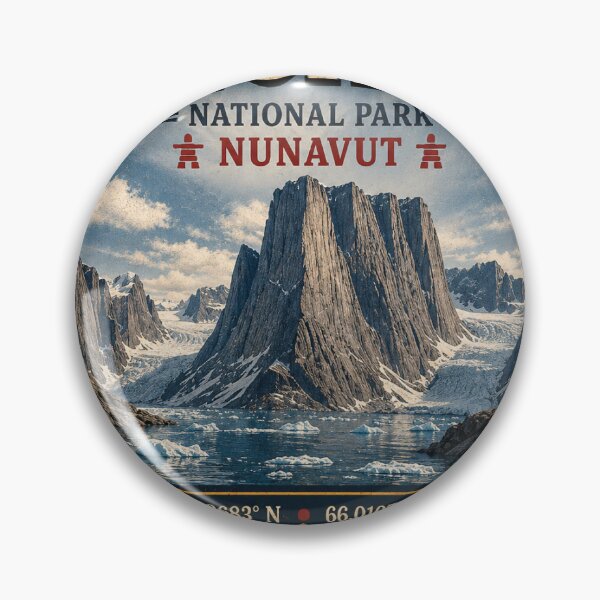 Item preview, Auyuittuq National Park Nunavut Vintage Travel Sticker | Canada Adventure designed and sold by naturalsurvival.