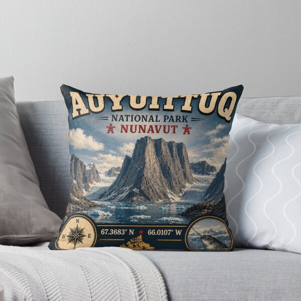 Item preview, Auyuittuq National Park Nunavut Vintage Travel Sticker | Canada Adventure designed and sold by naturalsurvival.