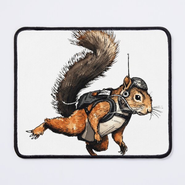 Item preview, squirrel parachuting parachute designed and sold by PhiloDoh.