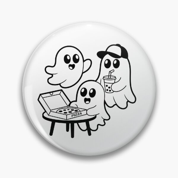 Item preview, Ghosts Enjoying Pizza Party designed and sold by jkrphoto.