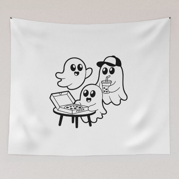 Item preview, Ghosts Enjoying Pizza Party designed and sold by jkrphoto.