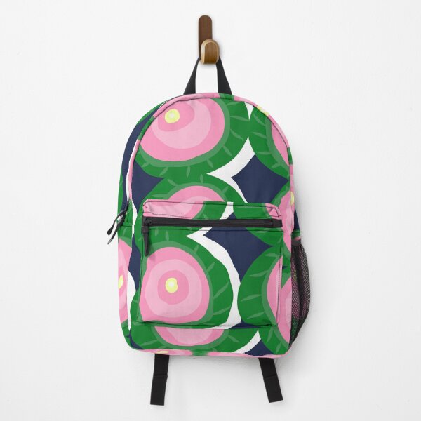 Item preview, Modern Abstract Lotus Flowers Pattern in Green, Pink and Blue designed and sold by Deutschic.