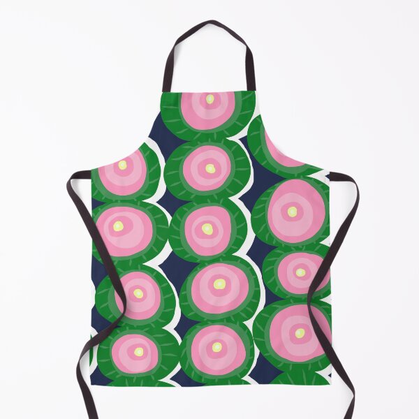 Item preview, Modern Abstract Lotus Flowers Pattern in Green, Pink and Blue designed and sold by Deutschic.