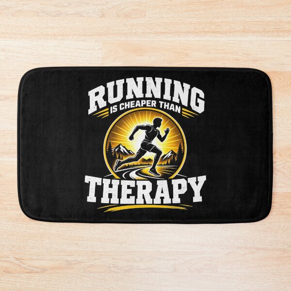 Item preview, Running Is Cheaper Than Therapy – Funny Runner Gift & Running Motivation designed and sold by JanuszJarowicz.