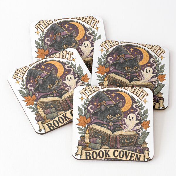 Item preview, Midnight Book Coven Witchy Black Cat designed and sold by networkseen.