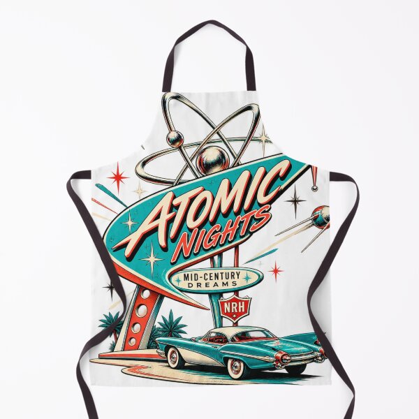 Item preview, Atomic Nights Mid-Century Dreams Roadster designed and sold by Normandy Road Heritage™ - Vintage Garage Art.