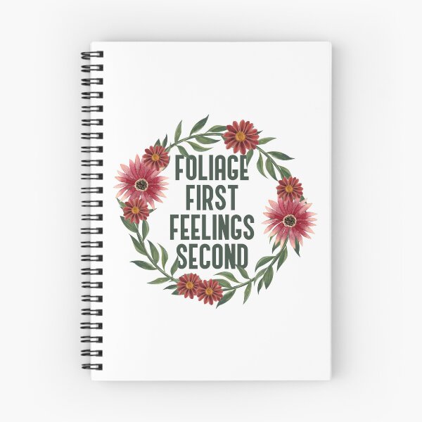 Item preview, Foliage First Feelings Second - Funny Plant Lover Floral Wreath designed and sold by the-Z3nith.