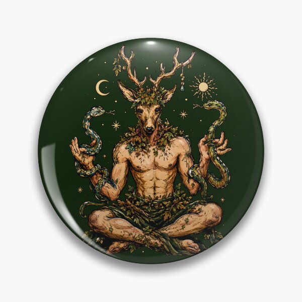 Item preview, Lord of the Woods Horned Forest Spirit designed and sold by Neely Stewart.