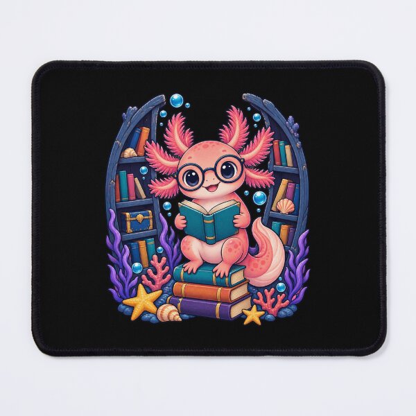 Item preview, Readsolotl Axolotl Book Lover Underwater Library designed and sold by CG Studio.