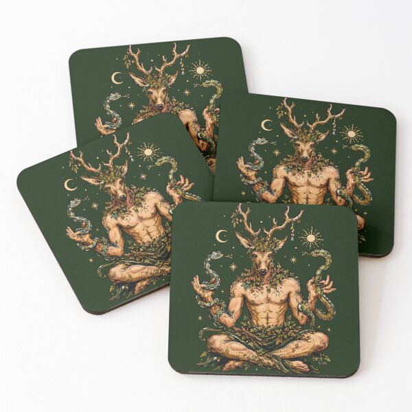 Item preview, Lord of the Woods Horned Forest Spirit designed and sold by Neely Stewart.