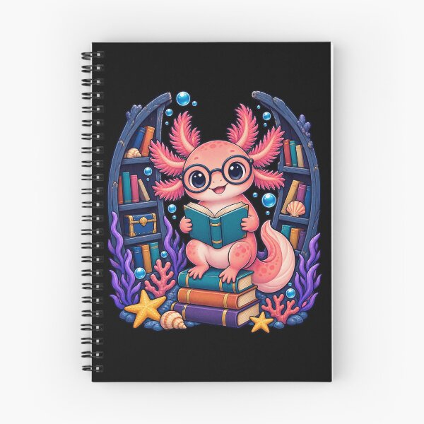 Item preview, Readsolotl Axolotl Book Lover Underwater Library  designed and sold by CG Studio.