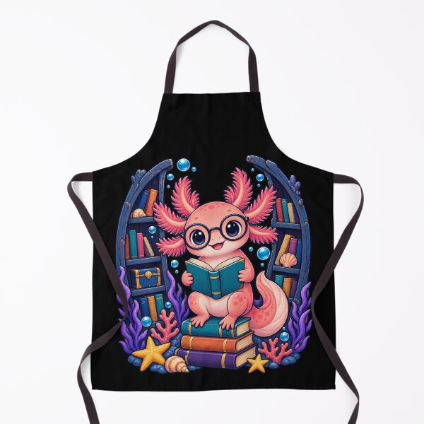 Item preview, Readsolotl Axolotl Book Lover Underwater Library designed and sold by CG Studio.