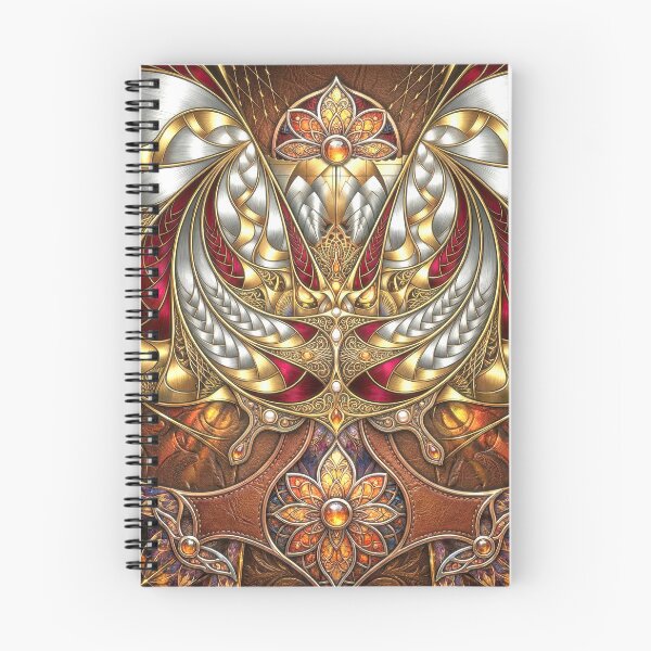 Item preview, Abstract Fractal Encased in Leather, Silver, and Gold designed and sold by Frackxion.