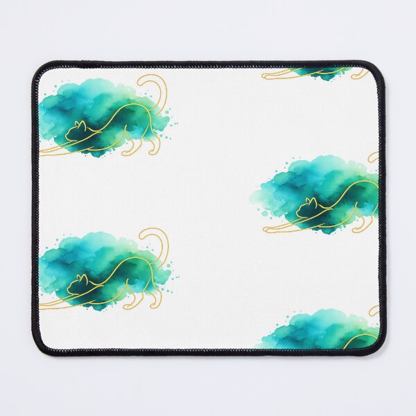 Item preview, Enchanted Mystic Emerald Watercolor Cat Art designed and sold by Ink-verse-.