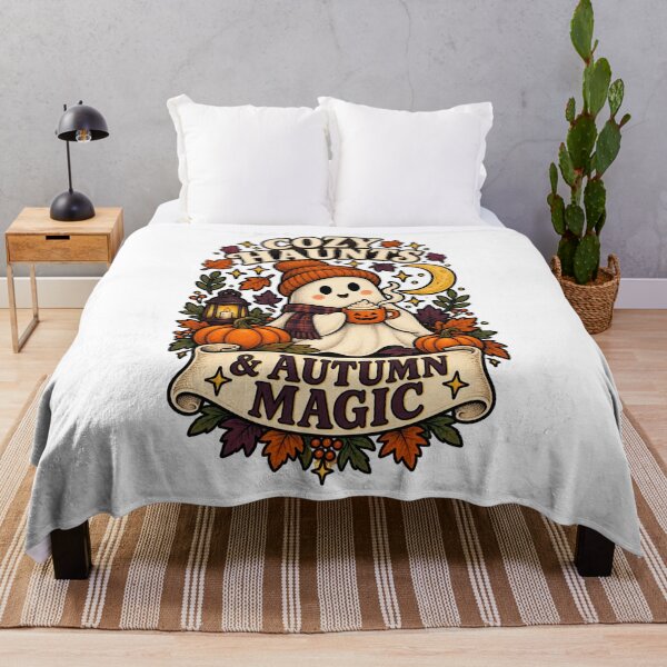 Item preview, Cozy Haunts and Autumn Magic – Cute Ghost Fall Design designed and sold by BilcoStillbaze.