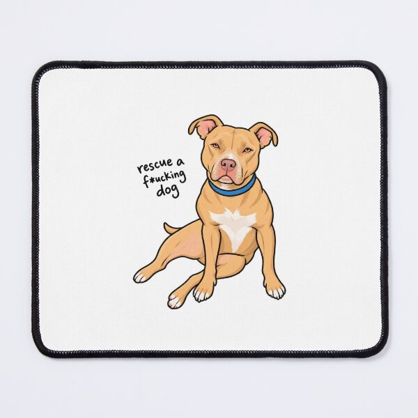 Item preview, Rescue A F#cking Dog Pittie designed and sold by Bbeezle.